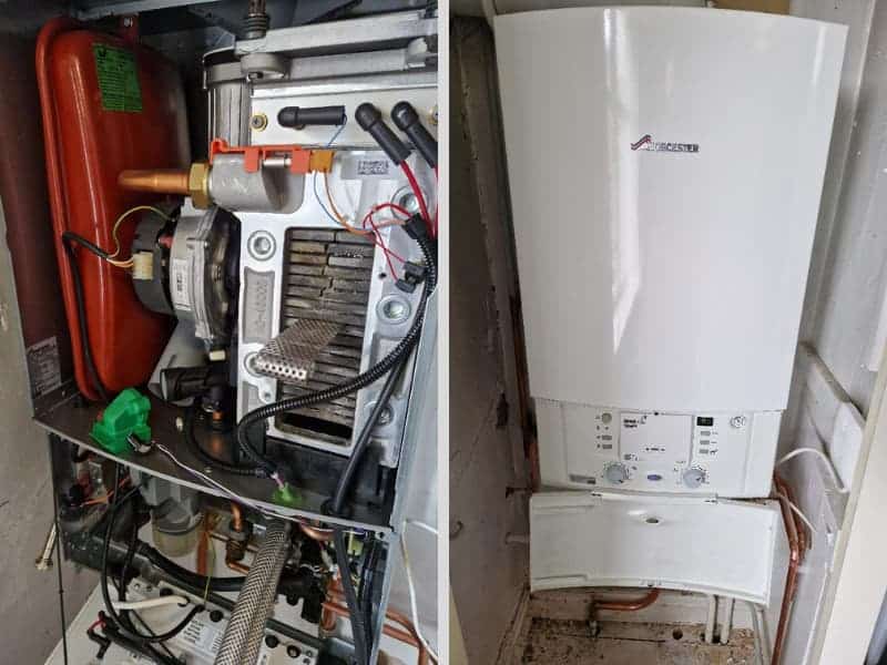 Annual Service on Worcester CDI Gas Boiler - Manchester Plumbing and Heating (Sale)