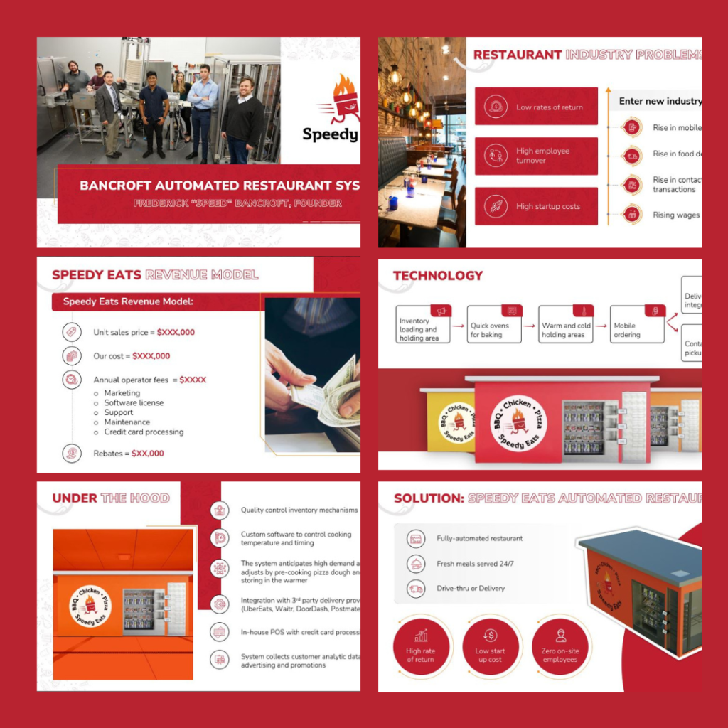 Sample Terk Consulting Pitch Deck in Red