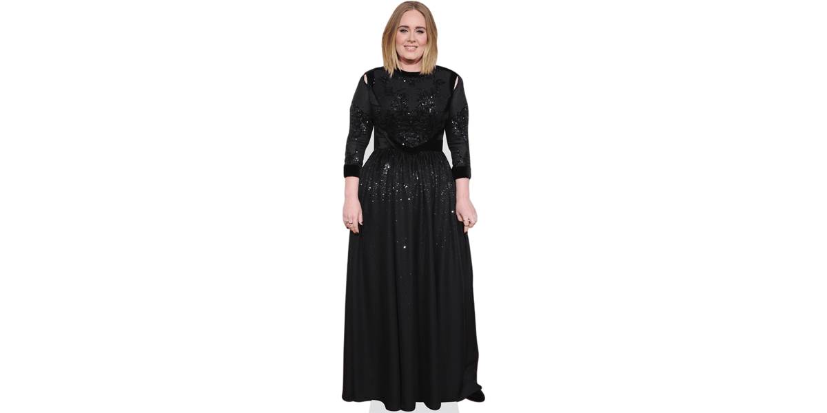Adele (Black Dress) Cardboard Cutout - Celebrity Cutouts