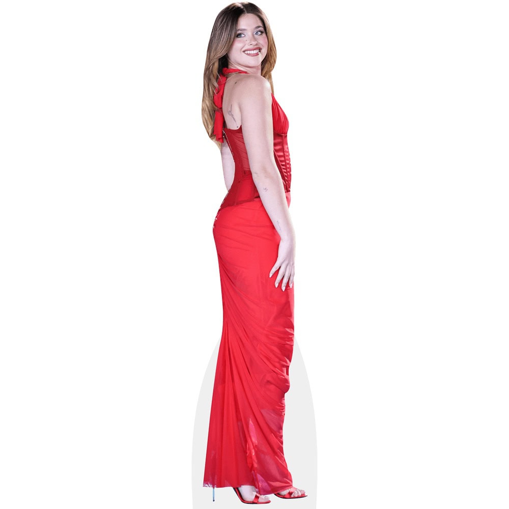 red dress celebrity Holiday Party Dresses: 17 Celebrities in Gowns, This Season's Hottest Trend The dress is made of burgundy chiffon fabric Nicole Wallace Del Barrio (Red