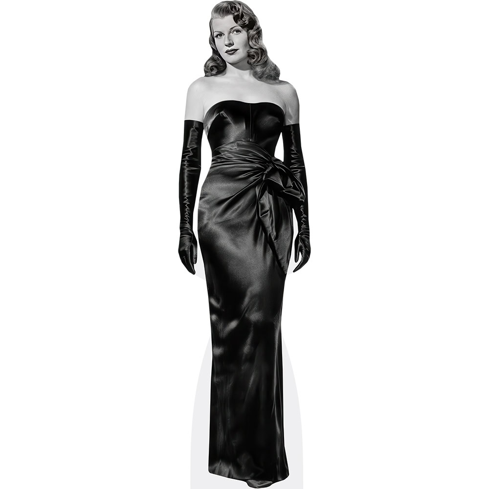 rita hayworth black dress Strapless Evening Prom Gown in movie "Gilda" Golden girl, Rita Hayworth 