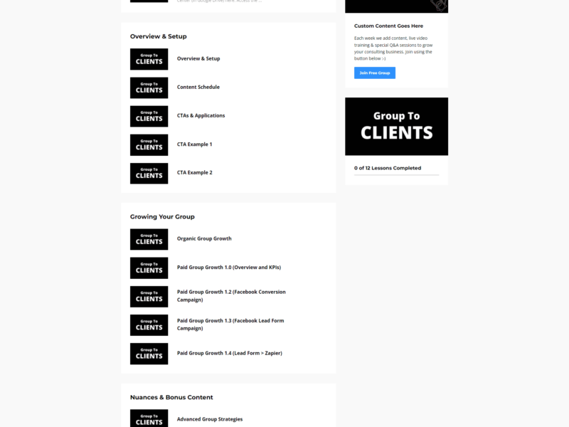 group to clients by taylor welch