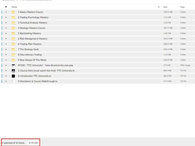 TTC Forex University by Steven Torrent Mega.nz