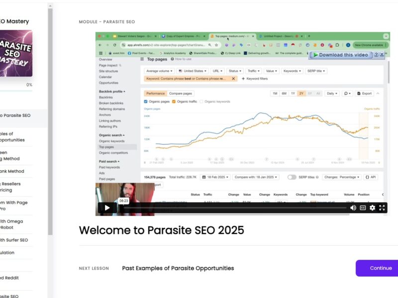 parasite seo mastery by seo jesus