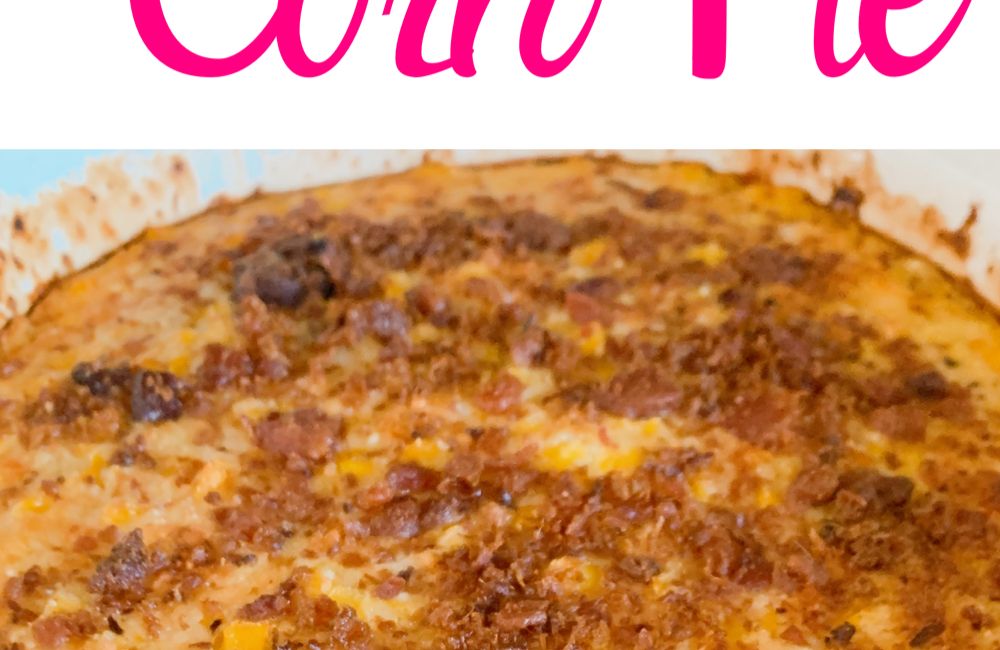 Corn Pie- made with pantry staples!
