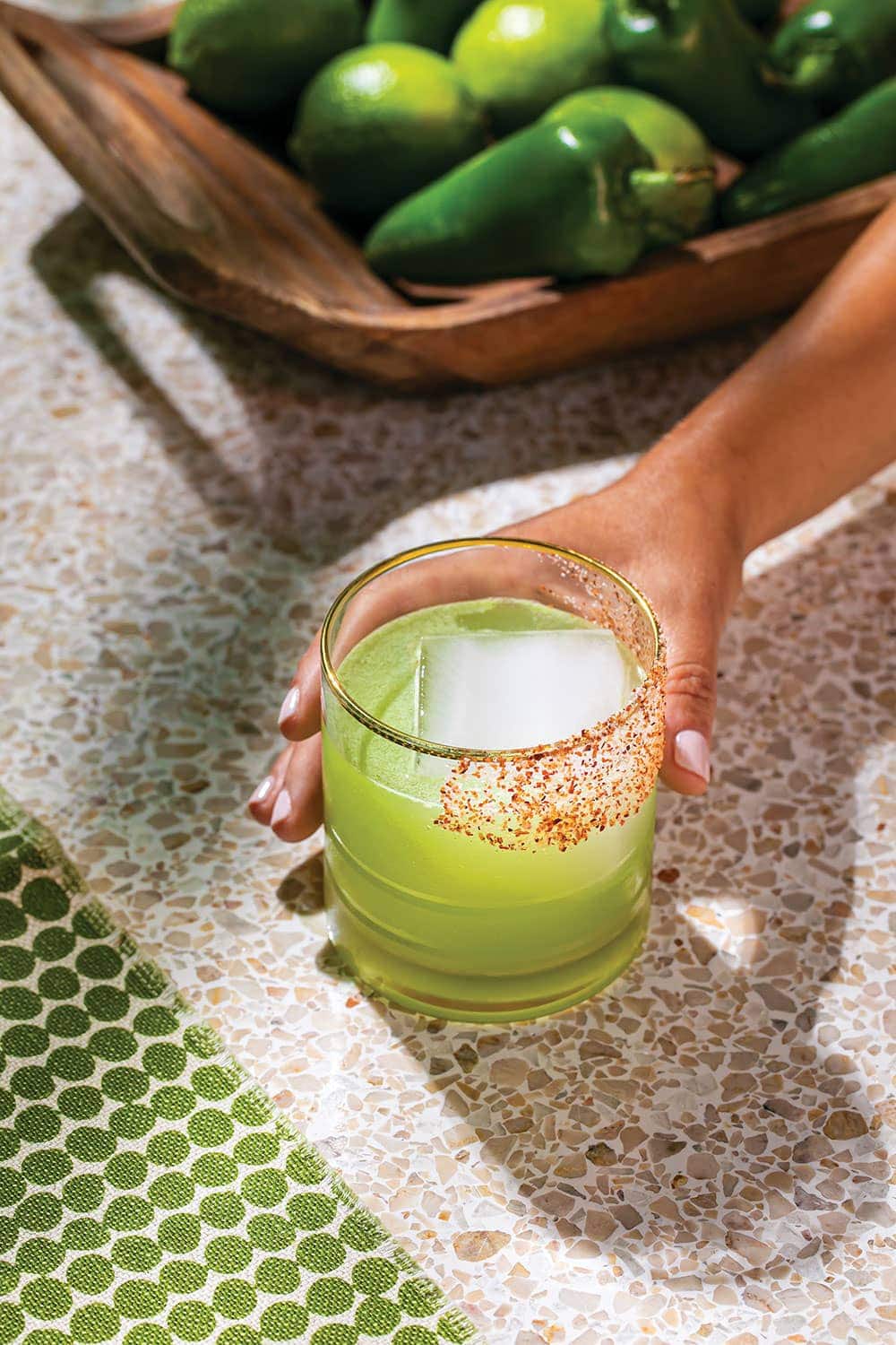 Ojos Verdes spicy margarita