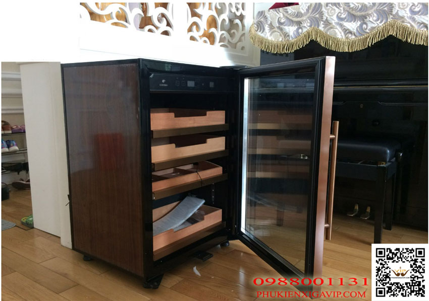 Tủ điện bảo quản xì gà RA999 sang trọng Tủ điện bảo quản xì gà RA999 sang trọng