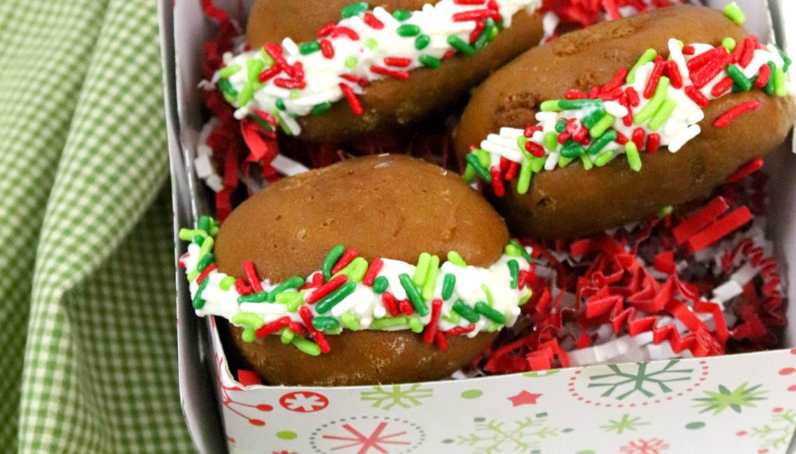 Gingerbread Whoopie Pies made from scratch.