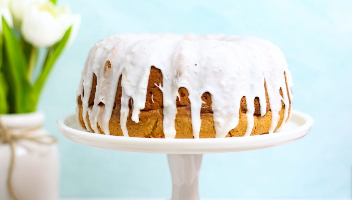 lemon ginger bundt cake - spring dessert spring baking baby shower cake bridal shower cake