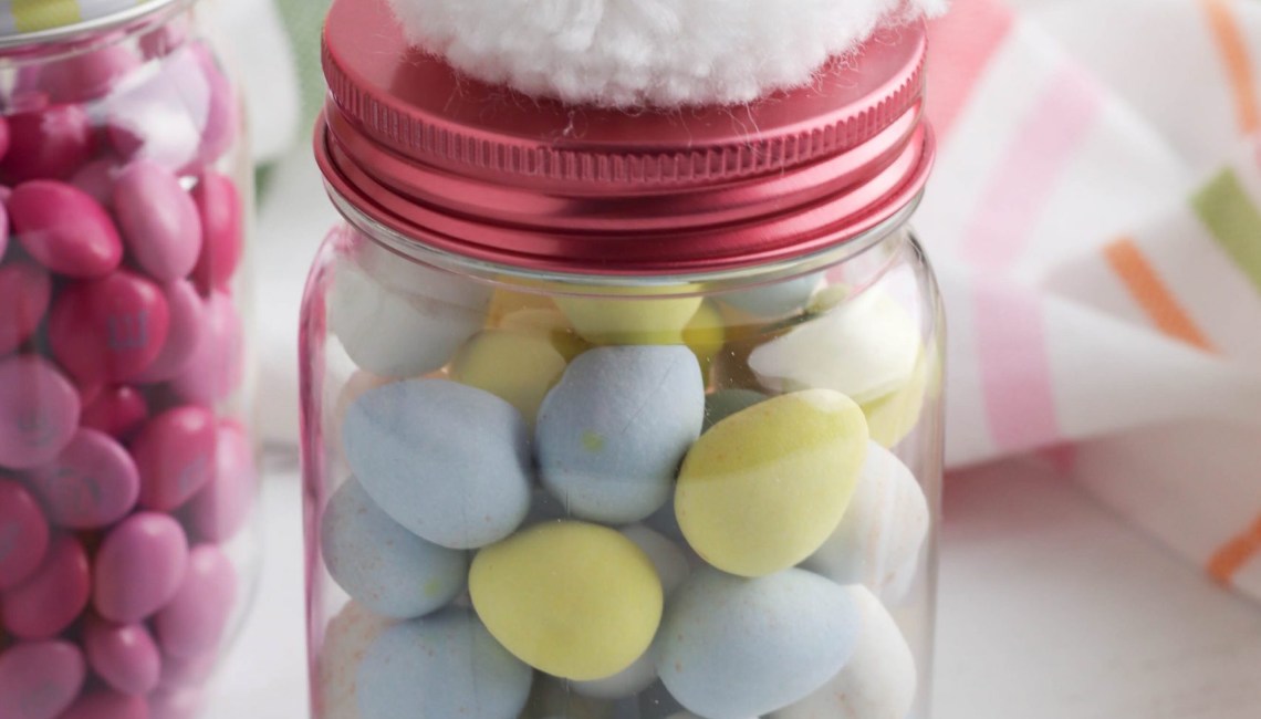 Dollar Tree Bunny Treat Jars