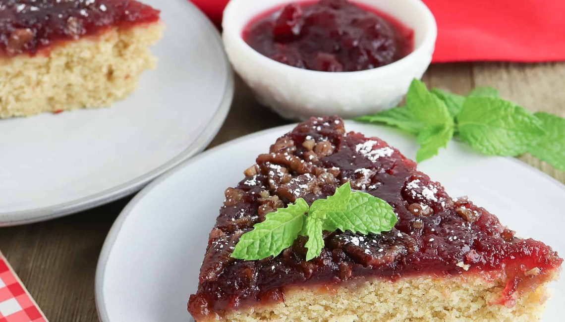 Cranberry upside down cake