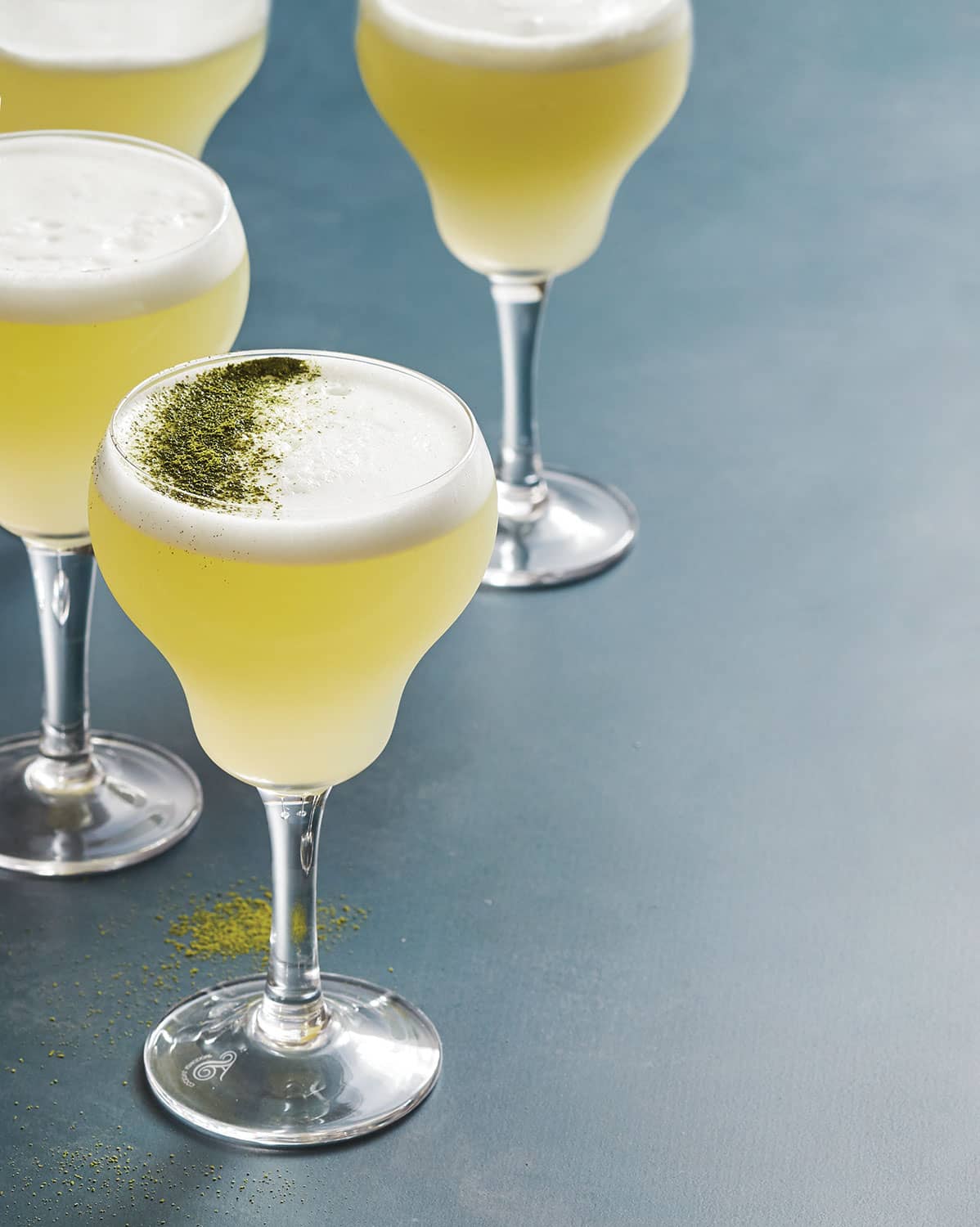 coconut matcha sour