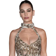 Lily James (Long Dress) Buddy - Torso Up Cutout -