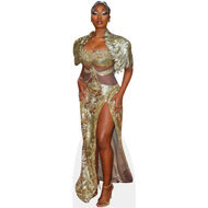 megan thee stallion gold dress Megan Thee Stallion Makes Sure All Eyes Are on Her at GRAMMYs