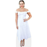 Mae Whitman (White Dress) Cardboard Cutout