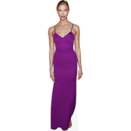 karlie kloss purple dress Karlie Kloss (Purple Dress) Cardboard Cutout Available in Life-Size or Mini  – Perfect for Parties, Displays & Collectibles. Great for Photos, Gifts &