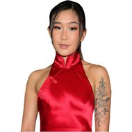 Samantha Tan (Red Dress) Buddy Torso Up Cutout Celebrity Cutouts