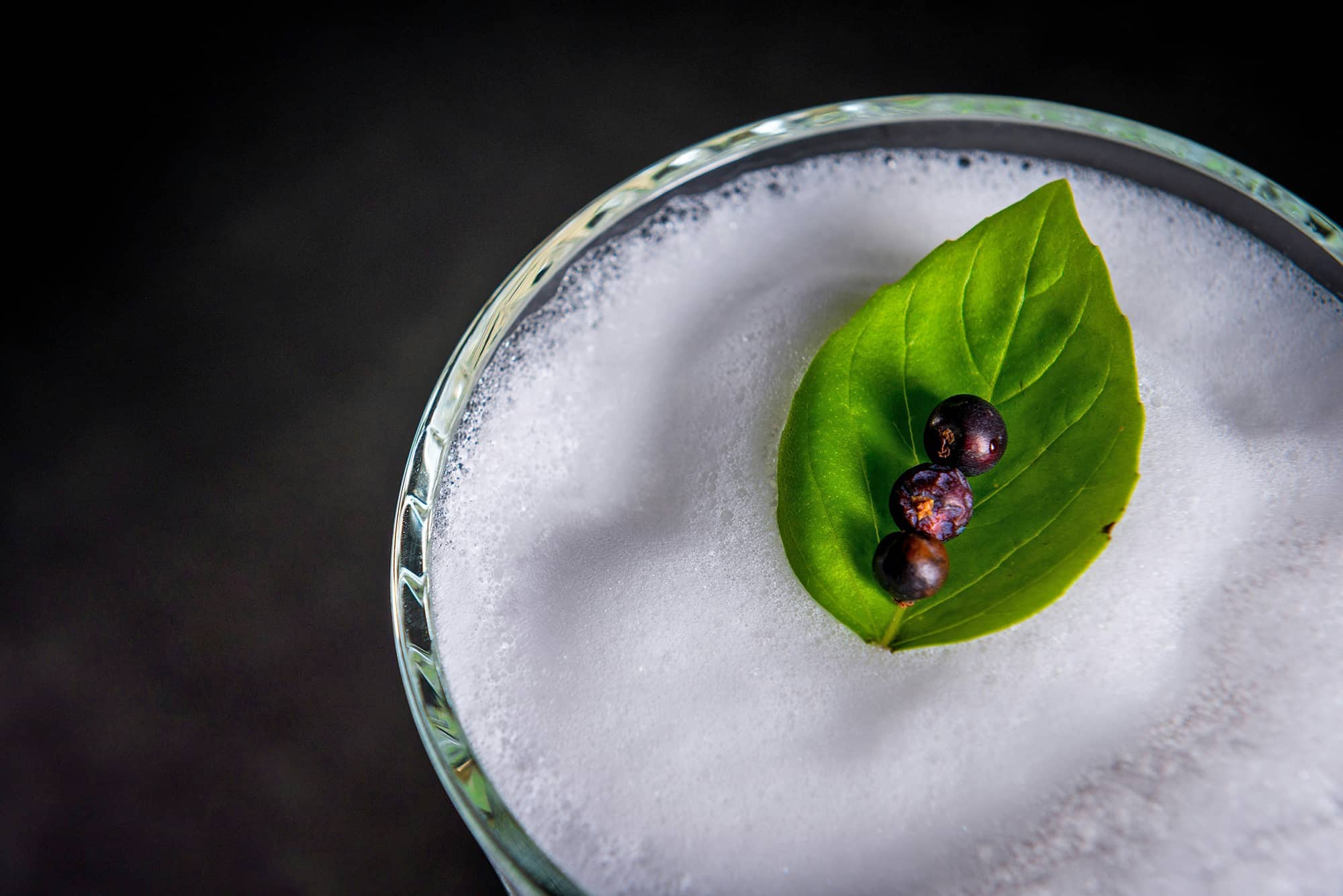 Vegan foamer cocktail hero