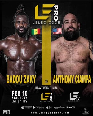 MMA : En février, Badou Zaky défiera l'américain Anthony Ciampa alias "2 tonnes" - wiwsport