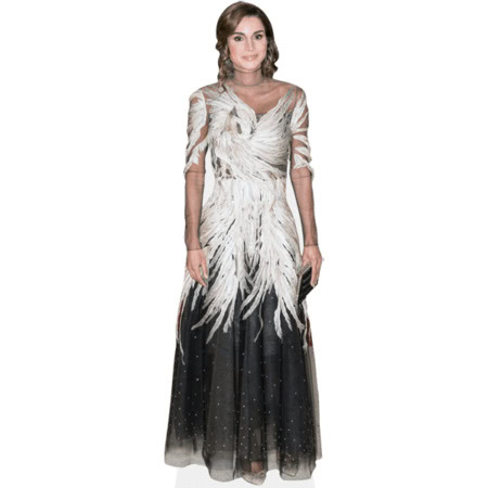 Queen Rania of Jordan (Long Dress) Cardboard Cutout -