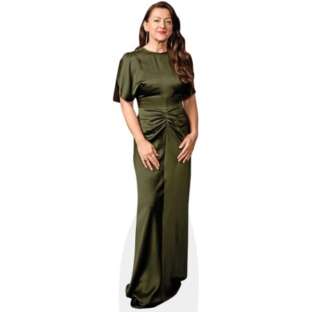 slim fit dress slacks Green Linen Belted Midi Dress – JO+CO main image 0