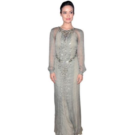 olivia wilde silver dress Olivia Wilde Showcases Sheer, Sparkling Look at Academy Museum Gala