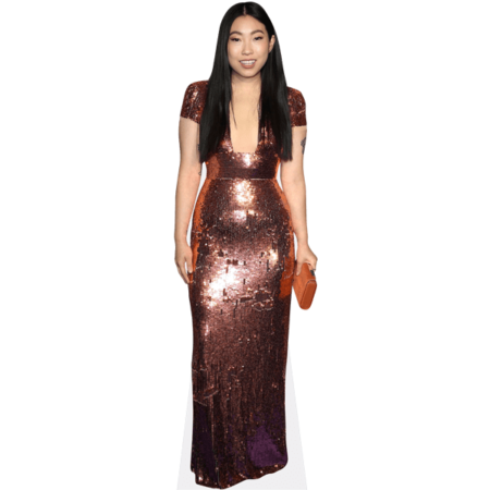 awkwafina gold dress Awkwafina In Altuzarra - 2019 Met Gala