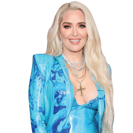 erika jayne blue dress MTV Movie & TV Awards 2021: Erika Girardi's Blue Latex Dress