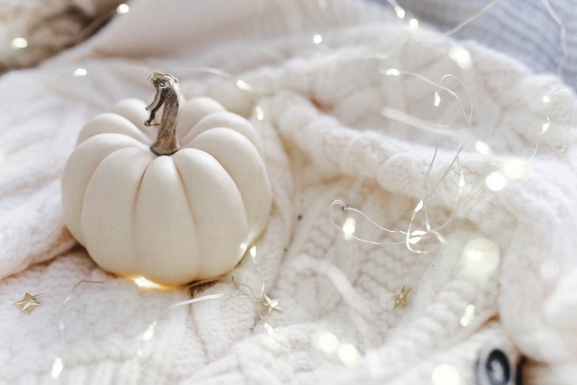 Decorating for fall with pumpkins doesn’t always have to mean the standard big orange ones!