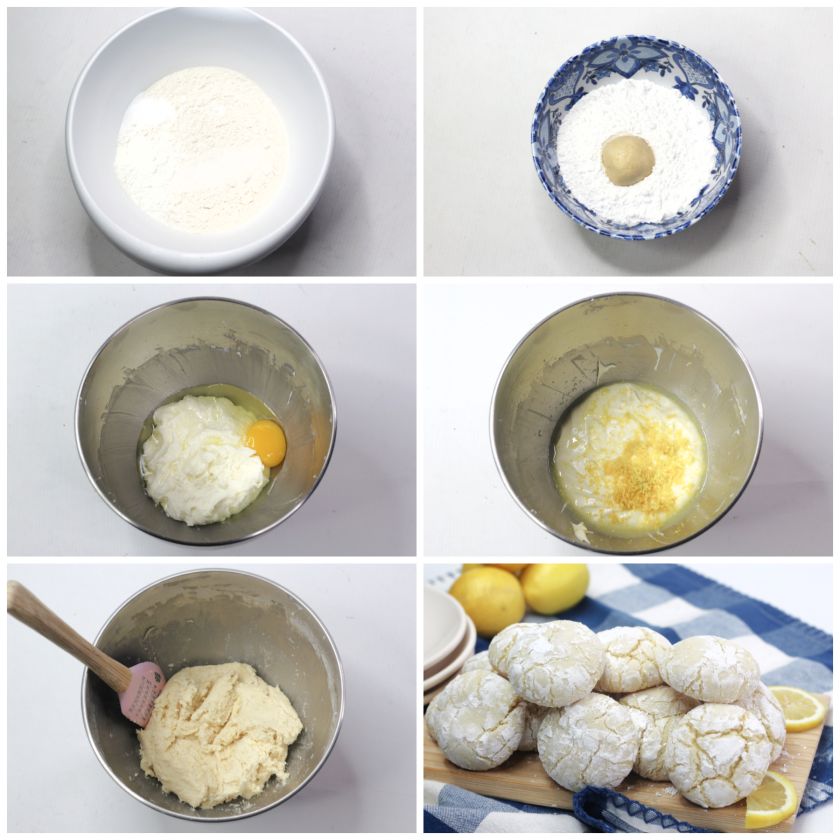 Lemon crinkle cookies ingredients