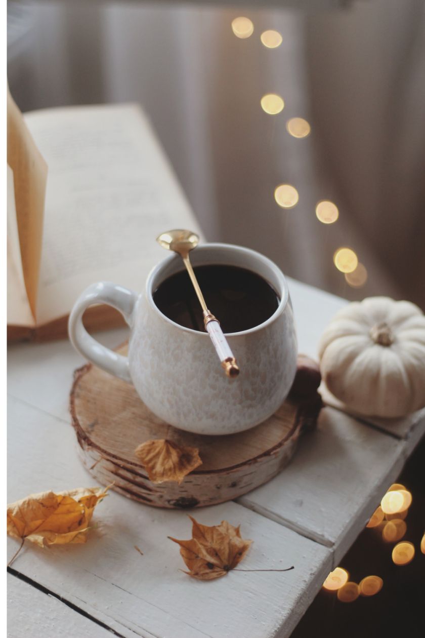 a cup of black coffee
