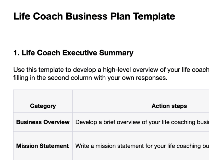 how-to-create-a-life-coaching-business-plan-template