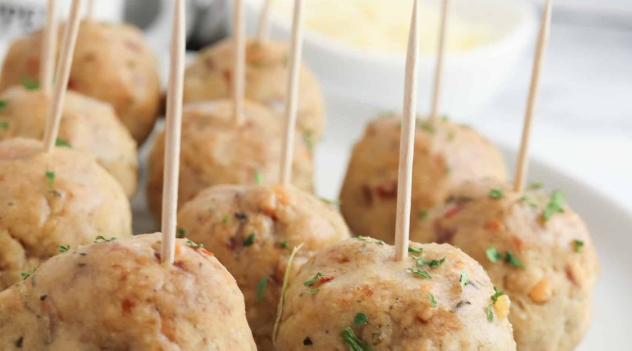 spicy parmesan sausage balls