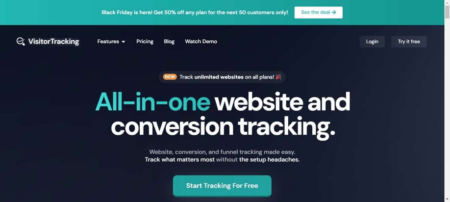 Visitor Tracking: Unlock Lifetime Website Analytics Deals