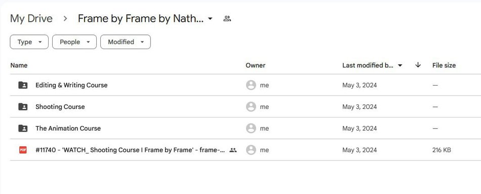 frame by frame full course by nathaniel drew