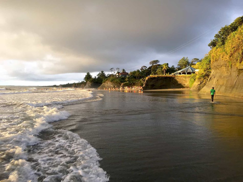 Ladrilleros beach at sunset