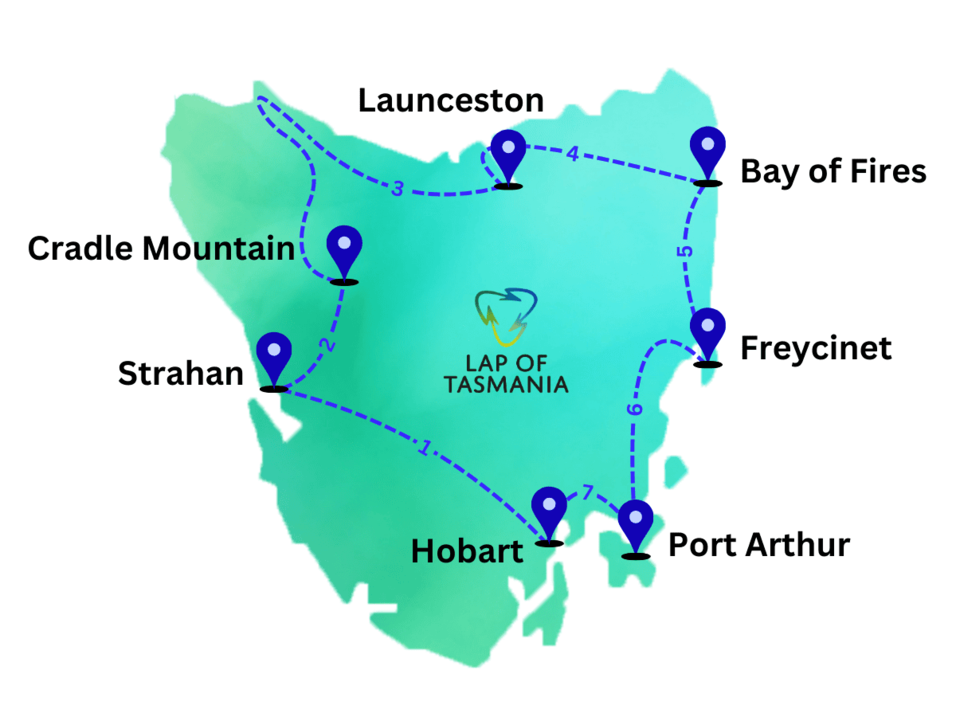 Self drive tourist map of tasmania photos - Lontgrouptravel.com