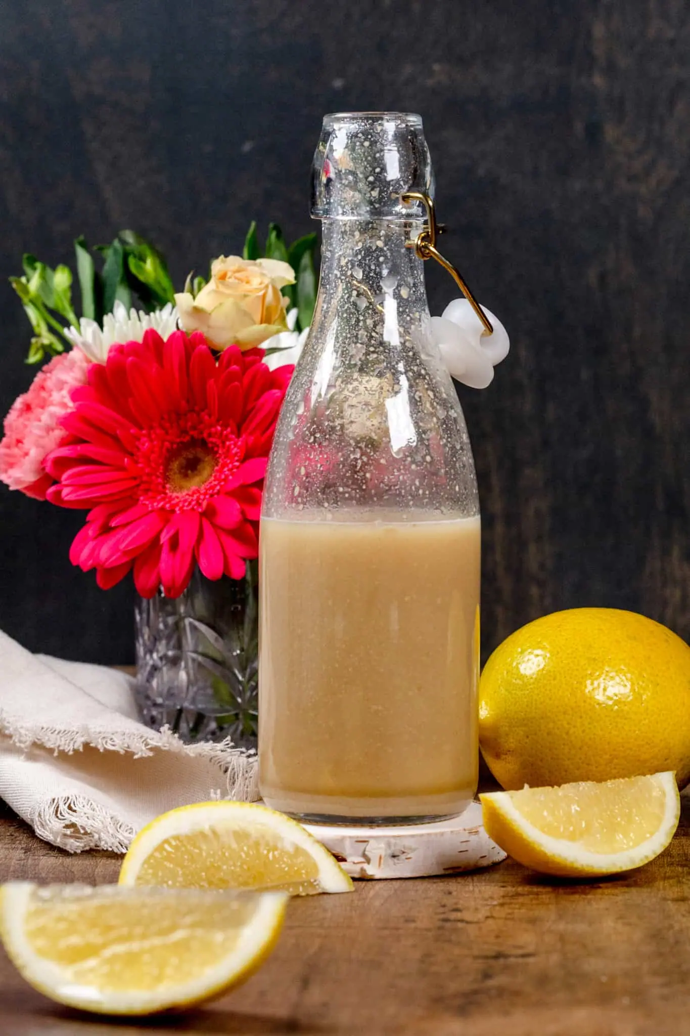 4 Ingredient Lemon Dijon Dressing - WFPB Oil-Free - Friendly Vegan Kitchen