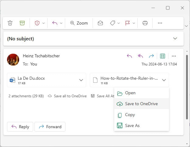 Save Attachments From Outlook To Onedrive For Business – YGUSH