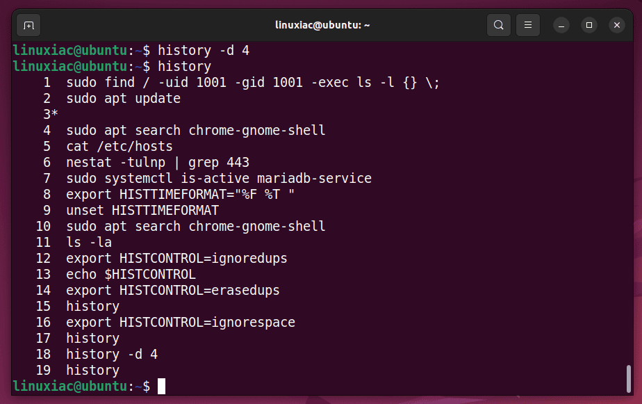 Using History Command In Linux [Beginner’s Guide] – RCAD