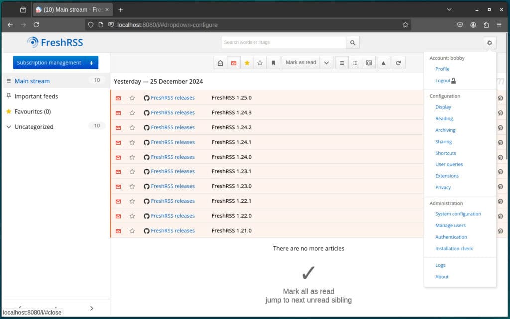 Freshrss Auf Eigenem Server: Feedreader Selber Hosten – HHCT