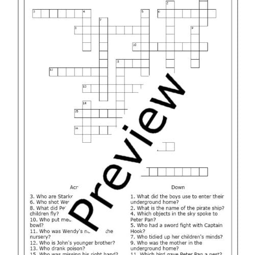 Peter Pan Playwright Jm Crossword Clearance emergencydentistry com