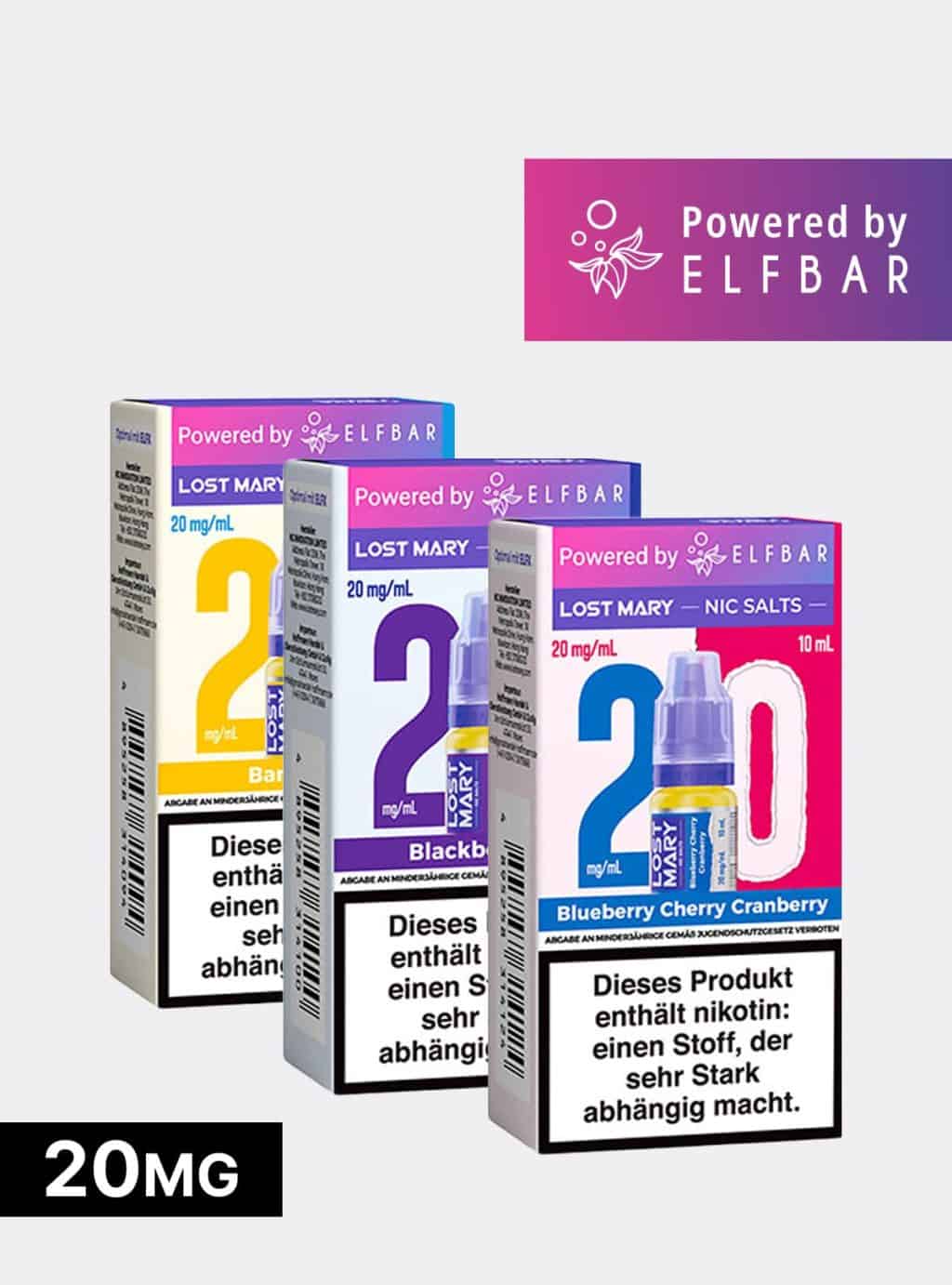 Lost Mary Liquid 20mg alle Sorten