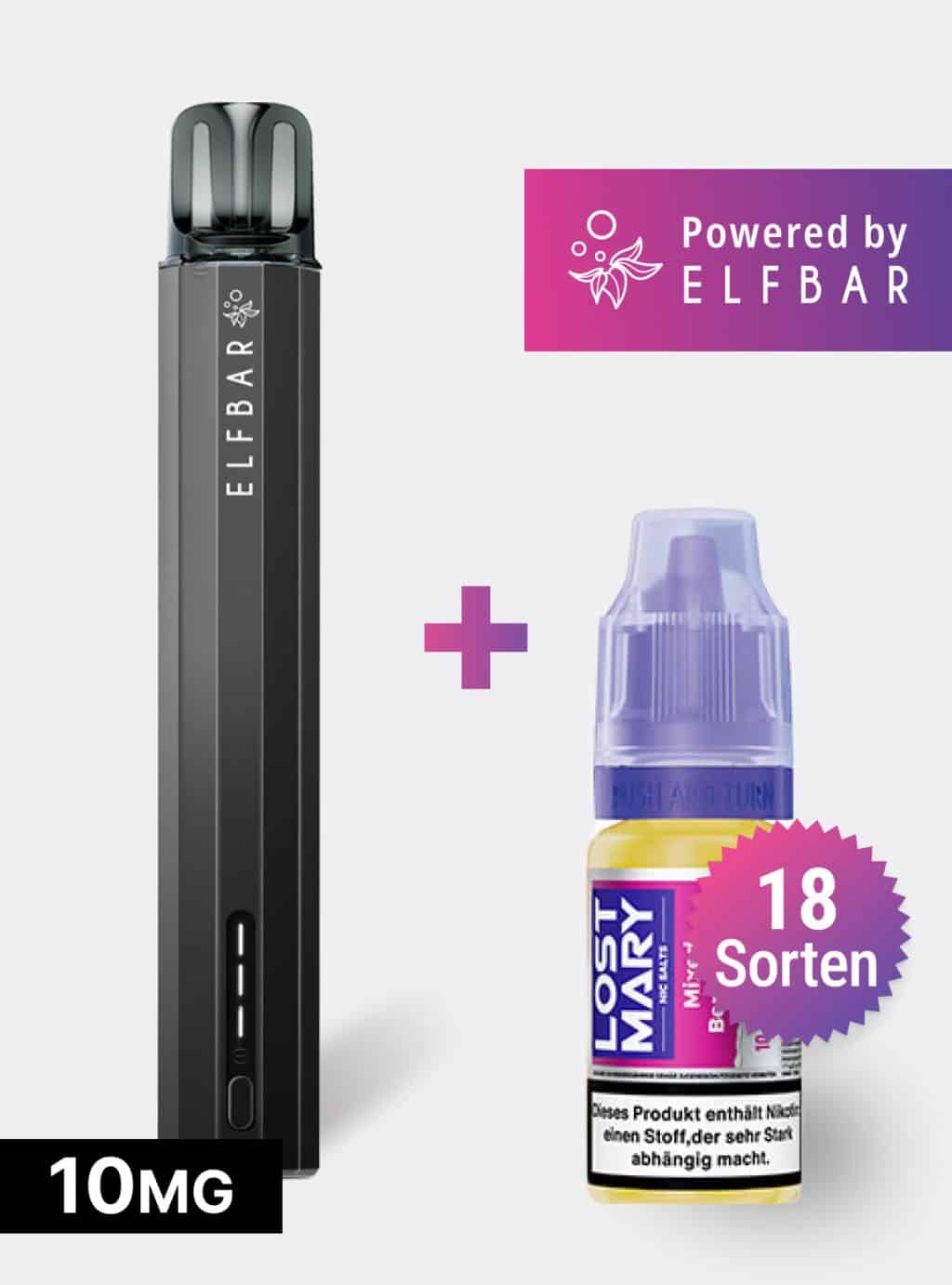 ELFBAR ELFA Turbo Pro + Lost Mary Liquid 10mg Set