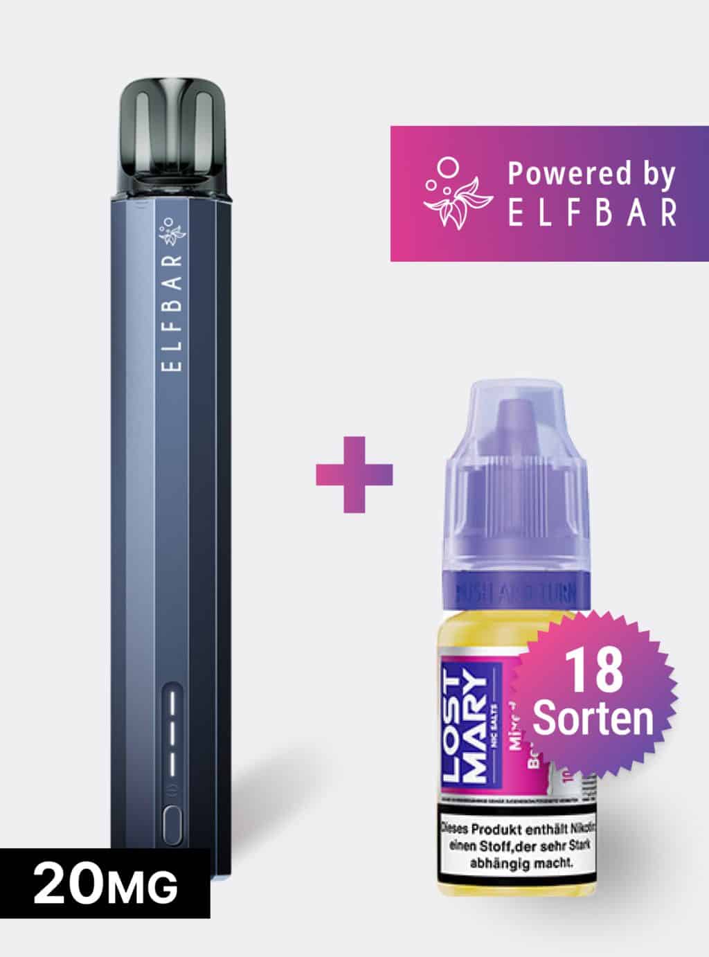 ELFBAR ELFA Turbo Pro + Lost Mary Liquid 20mg Set