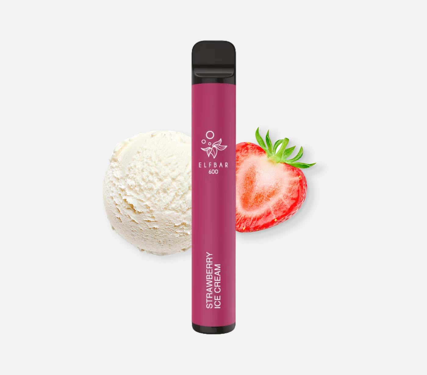 Elf Bar 600 Strawberry Ice Cream E-Shisha 0 mg/ml Nikotin 600 Züge kaufen