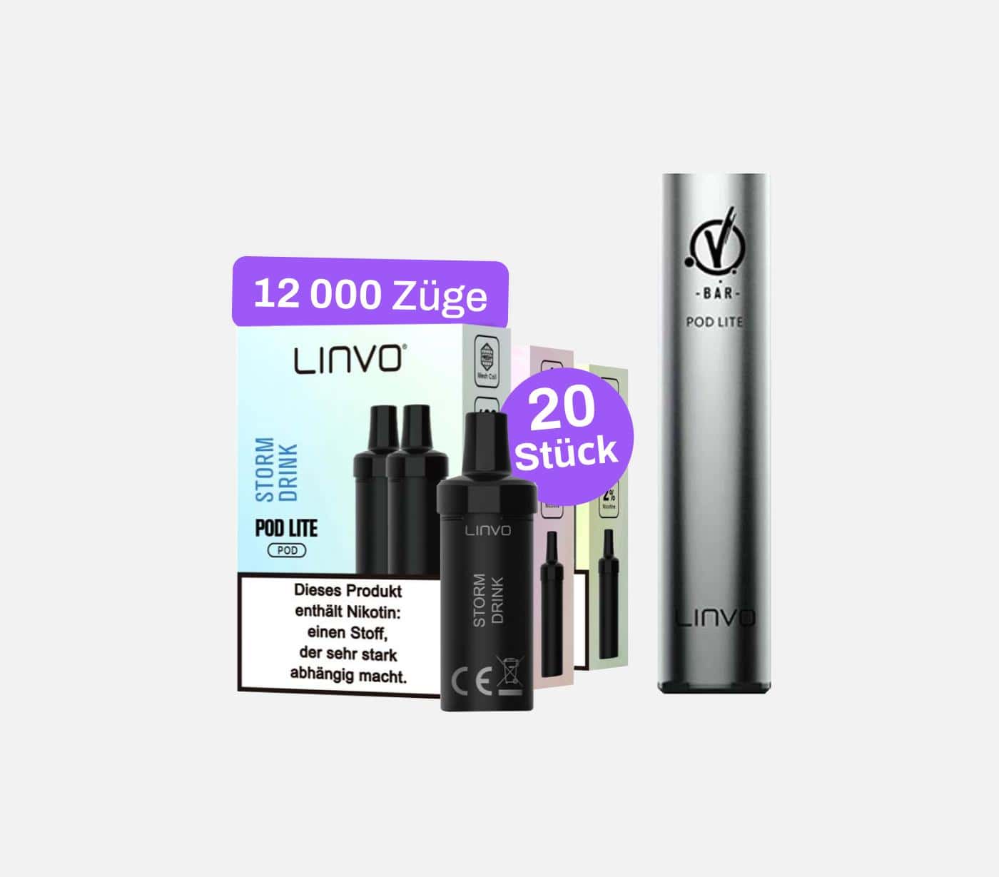 Linvo 12000 Kit 20 mg/ml Nikotin | glimp