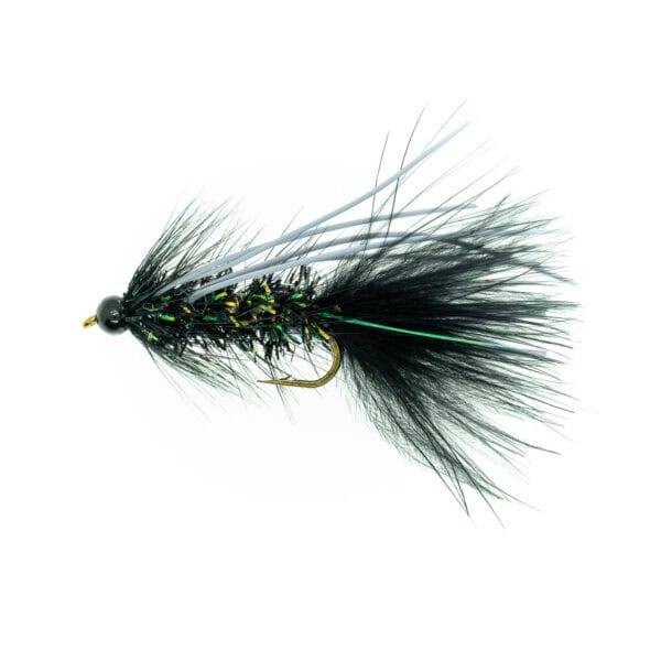 Bead-Head-Rubber-Leg-Wolly-Bugger-Svart-FL0058-Onlineflugor