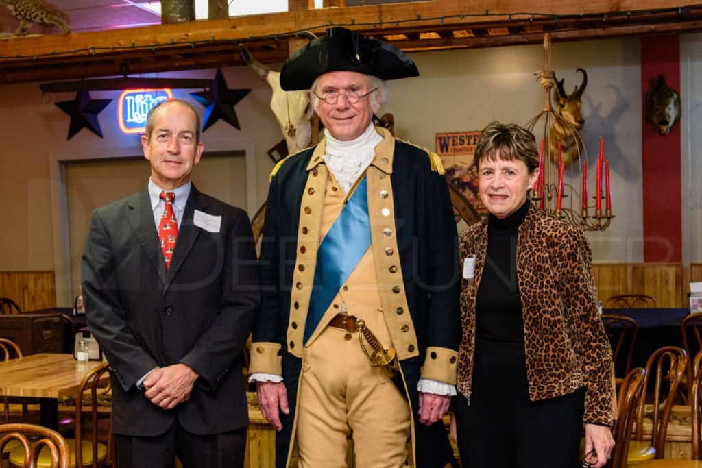 Wesley E. Wright poses with the Bellaire Business Association at the January 19. 2017 Breakfast 20170119-BBA-GeorgeWashingtonLecture-028.dng Houston Editorial Photographer Dee Zunker