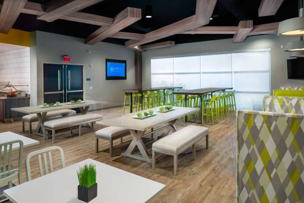 Dining Room Seating Lakeview Health - The Woodlands TX Lakeview-201801-007.jpg Houston Commercial Photographer Dee Zunker
